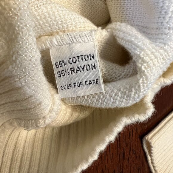 Vintage Wimbledon Brand Tennis Knit Sweater Cotton/Rayon Men's Medium Preppy - Picture 5 of 11